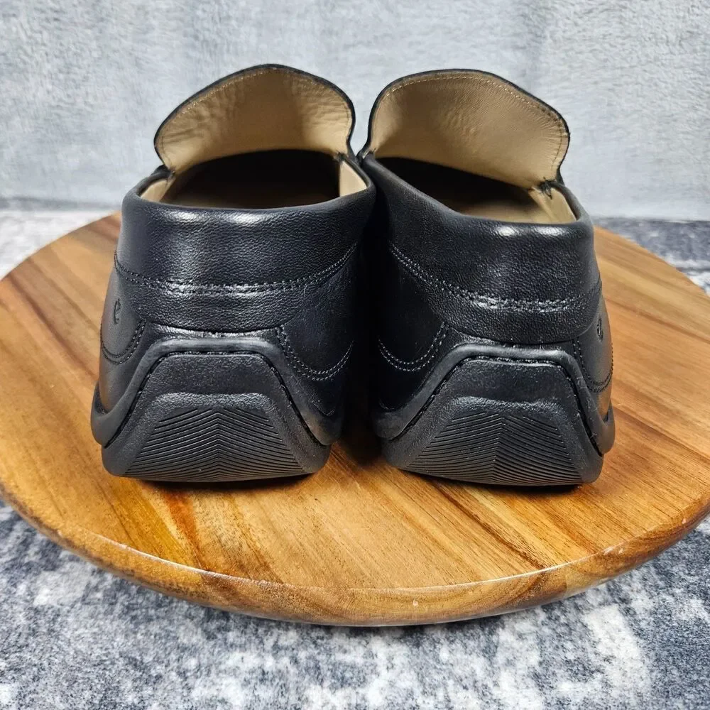 ECCO Classic Moc 2.0 Loafers Men's Size EU 42 US 8-8.5 Black Slip On Leather